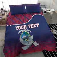 Personalized Liberia White Dove With A Scroll Bedding Set Coat Of Arms - Wonder Print Shop