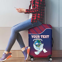 Personalized Liberia White Dove With A Scroll Luggage Cover Coat Of Arms - Wonder Print Shop