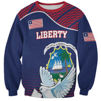 Personalized Liberia White Dove With A Scroll Sweatshirt Coat Of Arms - Wonder Print Shop