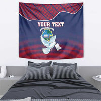 Personalized Liberia White Dove With A Scroll Tapestry Coat Of Arms - Wonder Print Shop