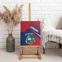 Liberia Coat Of Arms Canvas Wall Art Red Version - Wonder Print Shop