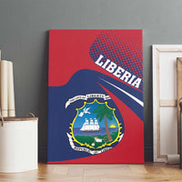 Liberia Coat Of Arms Canvas Wall Art Red Version - Wonder Print Shop