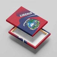 Liberia Coat Of Arms Canvas Wall Art Red Version - Wonder Print Shop