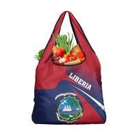 Liberia Coat Of Arms Grocery Bag Red Version