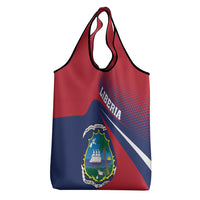 Liberia Coat Of Arms Grocery Bag Red Version