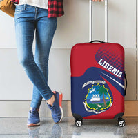 Liberia Coat Of Arms Luggage Cover Red Version - Wonder Print Shop