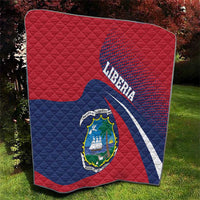 Liberia Coat Of Arms Quilt Red Version - Wonder Print Shop
