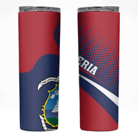 Liberia Coat Of Arms Skinny Tumbler Red Version - Wonder Print Shop