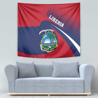 Liberia Coat Of Arms Tapestry Red Version - Wonder Print Shop