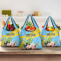 Saint Lucia Rosa Rubiginosa Grocery Bag With Sent Lisi Parrot