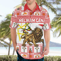 Personalized Ethiopia Christmas Hawaiian Shirt Lion of Judah - Melikam Gena! - Wonder Print Shop