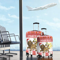 Personalized Ethiopia Christmas Luggage Cover Lion of Judah - Melikam Gena! - Wonder Print Shop