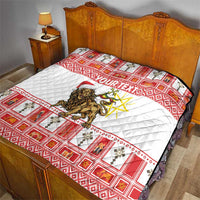 Personalized Ethiopia Christmas Quilt Lion of Judah - Melikam Gena! - Wonder Print Shop