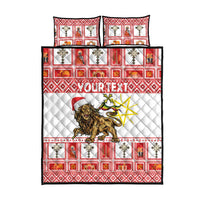 Personalized Ethiopia Christmas Quilt Bed Set Lion of Judah - Melikam Gena! - Wonder Print Shop