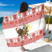 Personalized Ethiopia Christmas Sarong Lion of Judah - Melikam Gena! - Wonder Print Shop