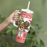 Personalized Ethiopia Christmas Tumbler With Handle Lion of Judah - Melikam Gena! - Wonder Print Shop