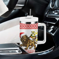 Personalized Ethiopia Christmas Tumbler With Handle Lion of Judah - Melikam Gena! - Wonder Print Shop