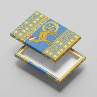 Personalized Eritrea Christmas Canvas Wall Art Ruhus Beal Lidet - National Emblem - Wonder Print Shop