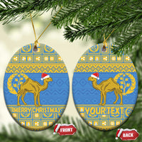 Personalized Eritrea Christmas Ceramic Ornament Ruhus Beal Lidet - National Emblem - Wonder Print Shop