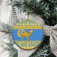 Personalized Eritrea Christmas Ceramic Ornament Ruhus Beal Lidet - National Emblem - Wonder Print Shop