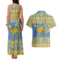 Personalized Eritrea Christmas Couples Matching Tank Maxi Dress and Hawaiian Shirt Ruhus Beal Lidet - National Emblem - Wonder Print Shop