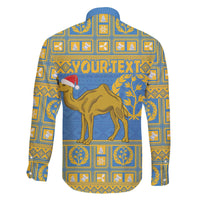 Personalized Eritrea Christmas Family Matching Off The Shoulder Long Sleeve Dress and Hawaiian Shirt Ruhus Beal Lidet - National Emblem - Wonder Print Shop