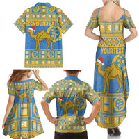 Personalized Eritrea Christmas Family Matching Summer Maxi Dress and Hawaiian Shirt Ruhus Beal Lidet - National Emblem - Wonder Print Shop