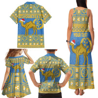 Personalized Eritrea Christmas Family Matching Tank Maxi Dress and Hawaiian Shirt Ruhus Beal Lidet - National Emblem - Wonder Print Shop