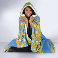 Personalized Eritrea Christmas Hooded Blanket Ruhus Beal Lidet - National Emblem