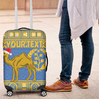 Personalized Eritrea Christmas Luggage Cover Ruhus Beal Lidet - National Emblem - Wonder Print Shop