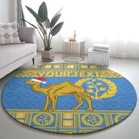 Personalized Eritrea Christmas Round Carpet Ruhus Beal Lidet - National Emblem