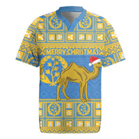 Personalized Eritrea Christmas Rugby Jersey Ruhus Beal Lidet - National Emblem - Wonder Print Shop