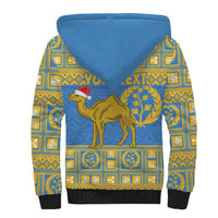 Personalized Eritrea Christmas Sherpa Hoodie Ruhus Beal Lidet - National Emblem - Wonder Print Shop