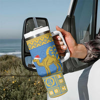 Personalized Eritrea Christmas Tumbler With Handle Ruhus Beal Lidet - National Emblem - Wonder Print Shop