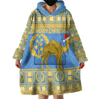 Personalized Eritrea Christmas Wearable Blanket Hoodie Ruhus Beal Lidet - National Emblem - Wonder Print Shop