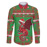 Personalized Wales Nadolig Llawen Family Matching Puletasi and Hawaiian Shirt Welsh Dragon Mascot - Merry Xmas - Wonder Print Shop