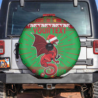 Personalized Wales Nadolig Llawen Spare Tire Cover Welsh Dragon Mascot - Merry Xmas - Wonder Print Shop