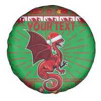 Personalized Wales Nadolig Llawen Spare Tire Cover Welsh Dragon Mascot - Merry Xmas - Wonder Print Shop