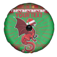 Personalized Wales Nadolig Llawen Spare Tire Cover Welsh Dragon Mascot - Merry Xmas - Wonder Print Shop