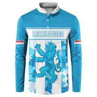 Personalized Luxembourg Button Sweatshirt Roude Leiw Grunge Style - Wonder Print Shop