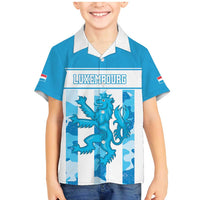 Personalized Luxembourg Family Matching Mermaid Dress and Hawaiian Shirt Roude Leiw Grunge Style - Wonder Print Shop