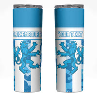 Personalized Luxembourg Skinny Tumbler Roude Leiw Grunge Style - Wonder Print Shop