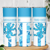 Personalized Luxembourg Skinny Tumbler Roude Leiw Grunge Style - Wonder Print Shop