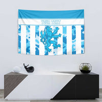 Personalized Luxembourg Tapestry Roude Leiw Grunge Style - Wonder Print Shop