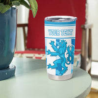 Personalized Luxembourg Tumbler Cup Roude Leiw Grunge Style - Wonder Print Shop