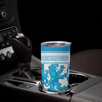 Personalized Luxembourg Tumbler Cup Roude Leiw Grunge Style - Wonder Print Shop