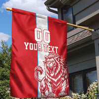 Custom Luxembourg Football Garden Flag Les Lions Rouges - Wonder Print Shop