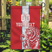 Custom Luxembourg Football Garden Flag Les Lions Rouges - Wonder Print Shop
