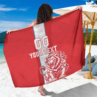 Custom Luxembourg Football Sarong Les Lions Rouges - Wonder Print Shop