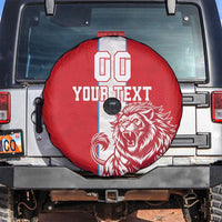 Custom Luxembourg Football Spare Tire Cover Les Lions Rouges - Wonder Print Shop